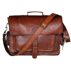 Men's Genuine Vintage Brown Leather Messenger Bag Shoulder Laptop Bag Briefcases